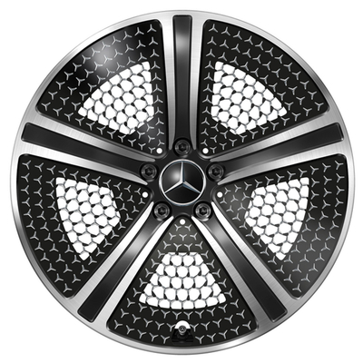 5-szprychowe EQE V295 czarne, nabłyszczane kute koła Mercedes Benz 20 cali