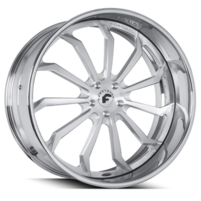 20-calowe kute koła Forgiato Navaja Deep Dish Chrome 3-częściowe felgi Navaja