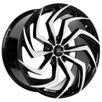 JWL TUV VIA Lexani Shadow Wheels 26-calowe koła schodkowe Monoblock
