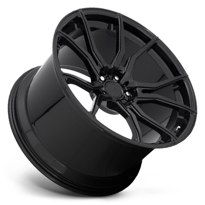 Niestandardowe wykończenia ISO 9001 Monoblokowe kute felgi Gloss Black