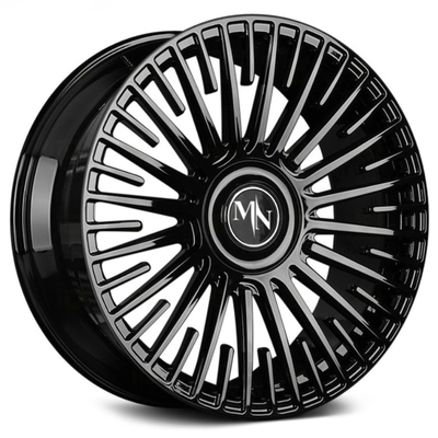 Maining Motorsports Wieloszprychowe monoblokowe kute koła Gross Black