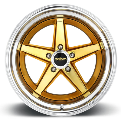 Wypukłe środkowe kute koła Rotiform Rotiform 917 Porsche 911 Gold Wheels