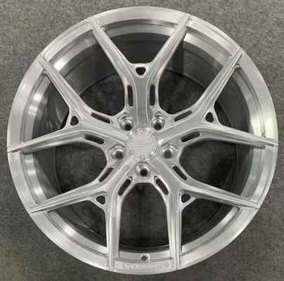 Szczotkowane srebrne kute koła Vossen HYBRID FORGED SERIES HF-5