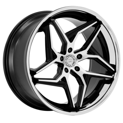 Kute koła Lexani Spyder z błyszczącym czarnym stopem aluminium 6061-T6