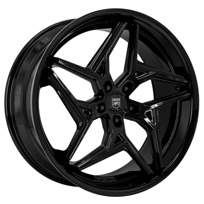 Kute koła Lexani Spyder z błyszczącym czarnym stopem aluminium 6061-T6
