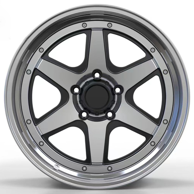 2-częściowe kute koła z głębokim naczyniem Stop aluminium 6061-T6