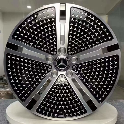 5-szprychowe EQE V295 czarne, nabłyszczane kute koła Mercedes Benz 20 cali