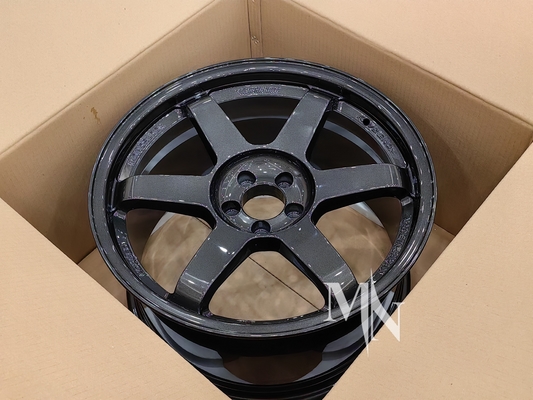 Volk Racing TE37 SL Koła Czarne Edition III 4x100 5x120 18 19 20 Inch Custom Double Black Rims