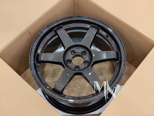 Volk Racing TE37 SL Koła Czarne Edition III 4x100 5x120 18 19 20 Inch Custom Double Black Rims
